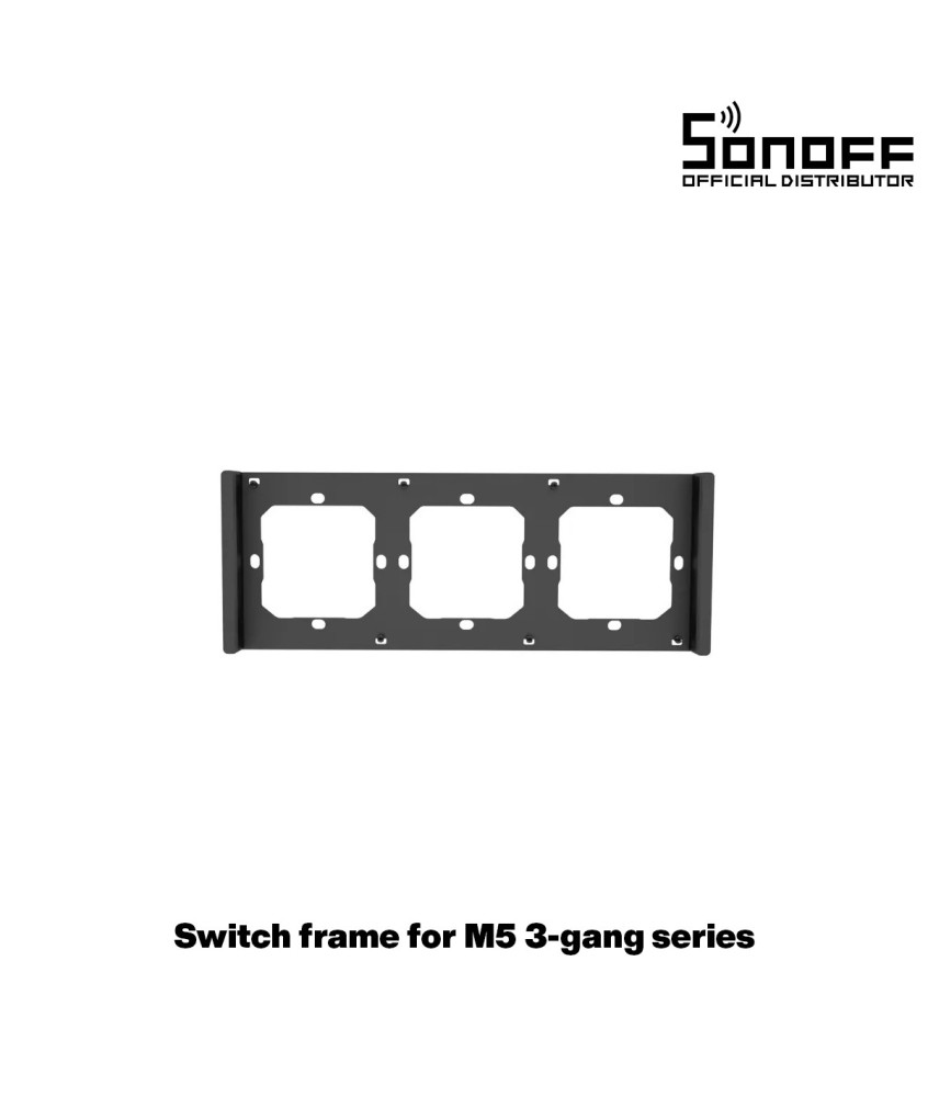 GloboStar® 80085 SONOFF SwitchMan M5-80 Wall Frame 3 Way - L22.8 X W8.6 X H1.48CM
